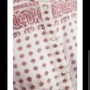 SOLD Vanessa Bruno Western Paisley Printed Shirt